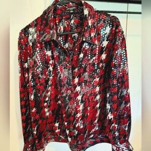 Notations Red and Black Jacket Size 1XL Very Good Condition